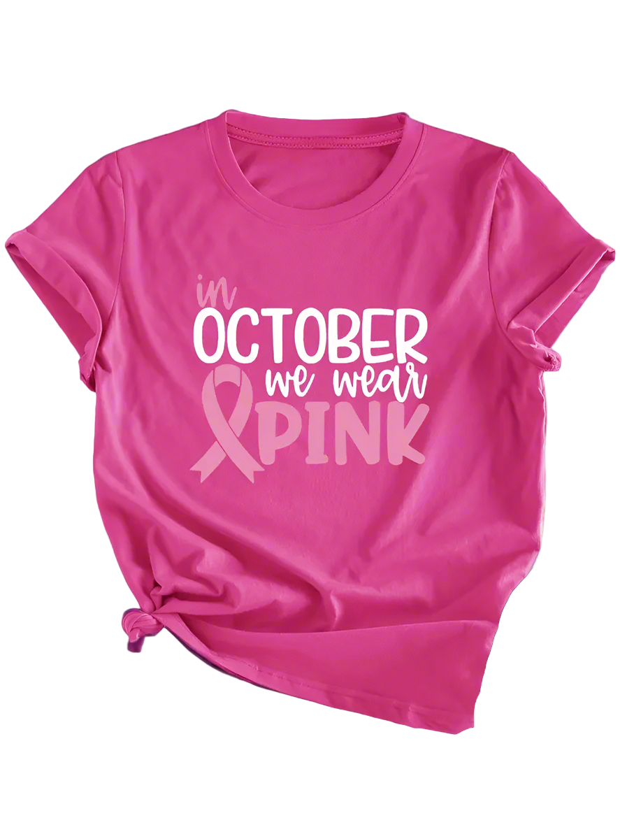 P112 Pink October tee-shirt