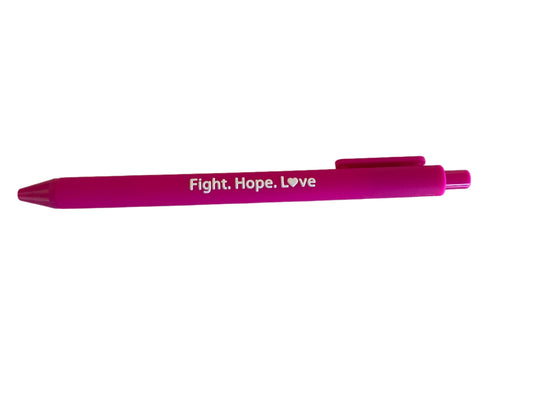 P104 Pink Ribbon message ballpoint pens