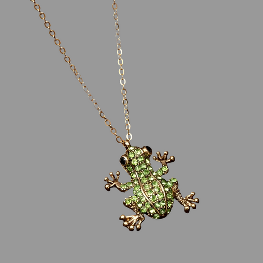 Necklace G189 frog pendant