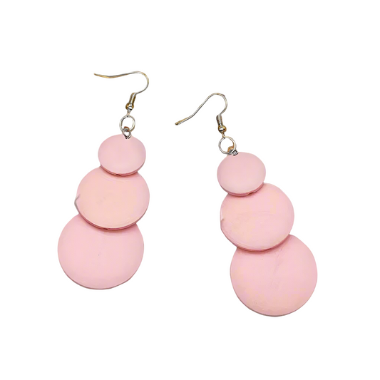 Earrings C120 long wooden 100mm x 35mm